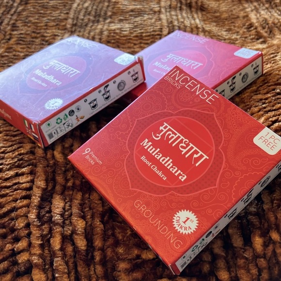 Aromafume Muladhara Root Chakra Smokeless Incense. 27 + 3 bricks/3 packages - Picture 2 of 6